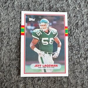 Topps Jeff Lageman New York Jets Football Card